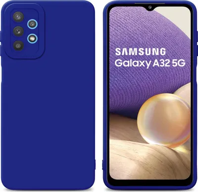 Obrázok produktu pre Cadorabo Puzdro pre Samsung Galaxy A32 5G Ochranný kryt v modrej farbe TPU Silikónový kryt