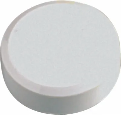 Produktbild von Rundmagnet 30mm Durchmesser 0,6kg Haftkraft 20 Stück weiß Packung mit 12 Stück