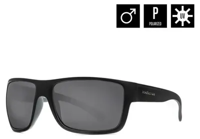 Image de Lunettes de soleil Horsefeathers Zenith (noir mat/blanc miroir)