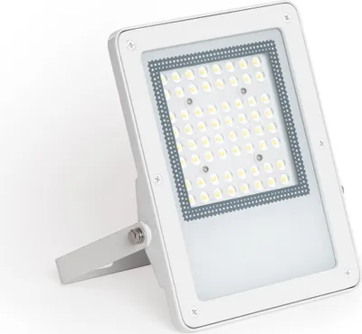 Produktbild von LED Fluter 50W Dimmbar 0-10V 170 lm/W IP65 ELEGANCE Slim PRO Weiss 3000K 120º Warmweiß