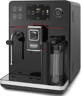 Produktbild von Gaggia Accademia , Espressomaschine, 1,6 l, Kaffeebohnen, Kaffeekapsel, Gemahlener Kaffee, Eingebautes Mahlwerk, 1900 W, Schwarz