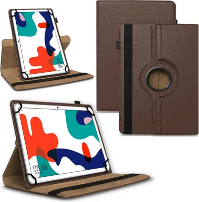 Produktbild von Schutzhülle für Huawei MediaPad Matepad Tablet Serie Tasche Hülle Braun DrehbarTablet:Huawei Mediapad T5 10.1