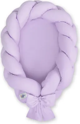 Produktbild von 2-in-1 geflochtener Babykokon - lila