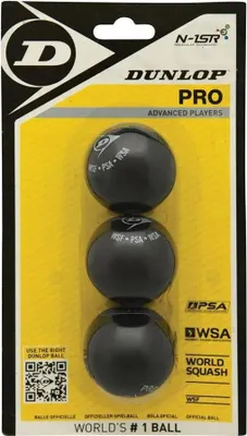 Zdjęcie produktu dla Piłka do squasha Dunlop Pro (zestaw 3 sztuk)
