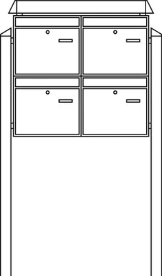 Produktbild von Burg-Wächter Briefkasten-Anlage 86430 W 86430
