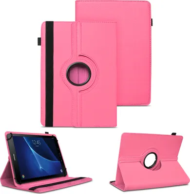 Produktbild von Tablet Hülle für Samsung Galaxy Tab A6 10.1 2016 360° Drehbar Case Cover SchutzFarben:Pink