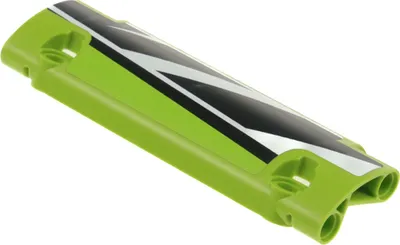 Produktbild von 1x Lego Technic Panele gewölbt 11x3 lime grün Platte Sticker rechts 62531pb026R