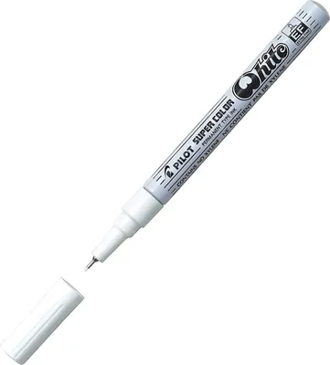 Immagine prodotto di PILOT 87974 PILOT Permanent-Marker SUPER COLOR, extra feine Spitze, weiß