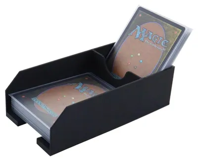 Imagen del producto de Soporte para barajas de cartas con compartimento de almacenamiento, para barajas de tamaño estándar, color
