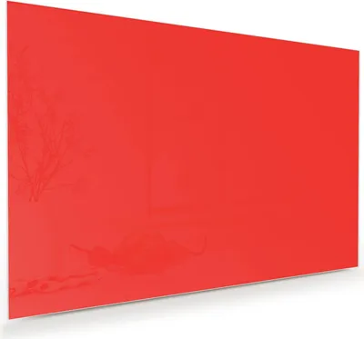 Produktbild von Glasbild 90x60cm in XXL für Wohnzimmer, Schlafzimmer Motiv Roter Hintergrund I