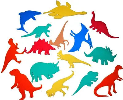 Produktbild von Badesticker - Moosgummitiere Dinos Stärke 0,8cm - 15 Stück
