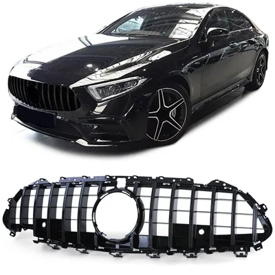 Sport Kühlergrill Schwarz Glanz passt für Mercedes CLS C257 ab 2017 – Produktansicht