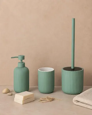 Immagine prodotto di Set accessori bagno in Vetroceramica verde Color 3pz