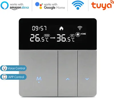 Obrázok produktu pre WIFI Smart izbový termostat Termostat, ohrievač vody, Wifi podlahové kúrenie APP Ovládanie hlasového kúrenia Kompatibilný s Alexa/Google pre domácnosť