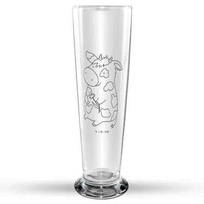 Produktbild von Mr. & Mrs. Panda Bierglas Kuh - Transparent - Geschenk, Kühe, Bier Glas, Motivtion, Bauernhof, Bierbecher, Glasbierglas, Trinkglas, Spruch, Landwirtin, Glasbecher, Milch