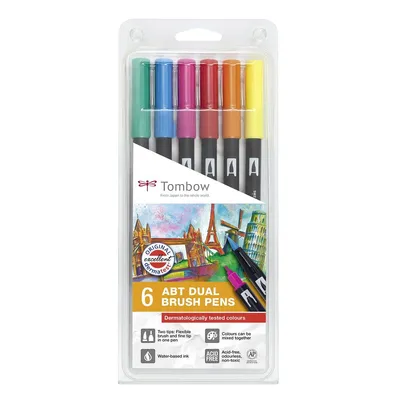 Image de Tombow ABT-6P-3ABT 6er Set de couleurs testées