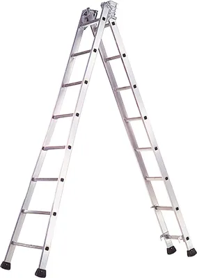 Produktbild von Verwandlungsfähige Leiter Platinium 2 Ebenen - TUBESCA - 2m04/3m48 - 02442607