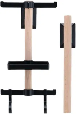 Produktbild von Fahrradhalterung zur Wandmontage - Fahrradaufhängung für die Garage - Fahrradaufbewahrung - Platzsparendes Design - 669 x 176 cm - Weiß