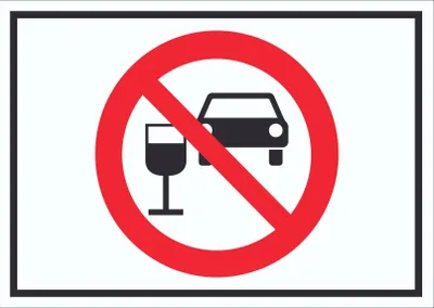 Produktbild von Schild Alkohol am Steuer verboten Symbol A0 Rückseite selbstklebend