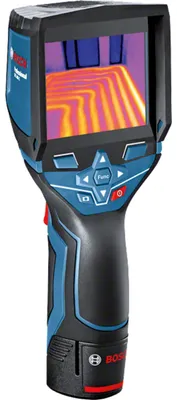 Zdjęcie produktu dla Bosch GTC 400 C Professional, Noise equivalent temperature difference (NETD), -10 - 400 °C, 3 °C, 160 x 120 px, Czarny, Niebieski, 8,89 cm (3.5")