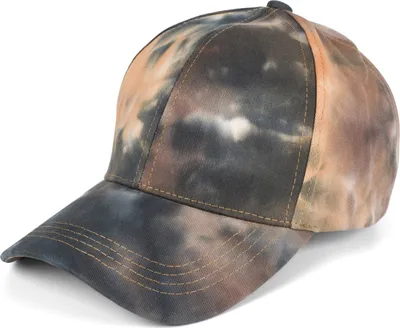 Produktbild von styleBREAKER Damen Baseball Cap mit Batik Muster | 6-Panel Sommer Basecap Baumwolle | Cappy mit Schirm verstellbar | Jedes Cap ein Unikat