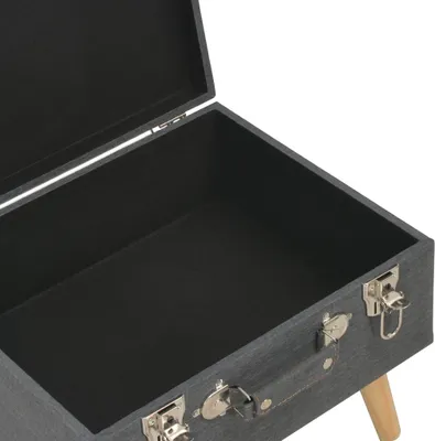 Obrázok produktu pre vidaXL Stolička s úložným priestorom 40 cm Tmavo šedá tkanina