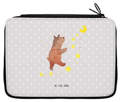 Produktbild von Mr. & Mrs. Panda Etui Bär Träume - Grau Pastell - Geschenk, Traumdeutung, Teddy, Federmappe, Traum, Federpenal, Federmäppchen, Mäppchen, Federtasche, Träumen