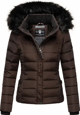 Produktbild von Navahoo Damen Winter Stepp Jacke Parka Mantel Winterjacke warm gefüttert Miamor Schoko Gr. 36 - S