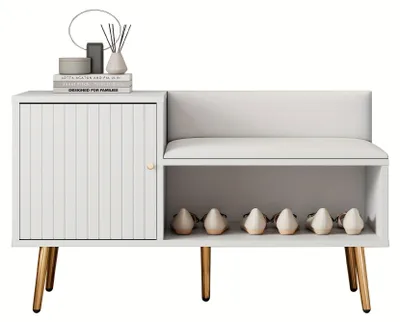 Image de Armoire à chaussures - Rangement à chaussures - Boîte de rangement pour chaussures - Banc à chaussures - Meuble de rangement