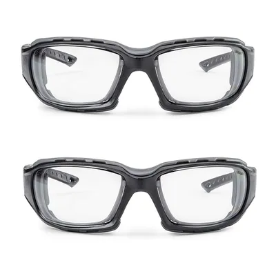 Produktbild von 2x Schutzbrille inkl. Gummiband Schwarz für Männer und Frauen Sicherheitsbrille Taktische Schiessbrille Airsoft Paintball Brille