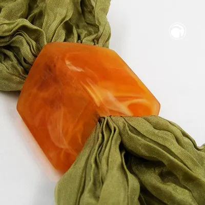 Produktbild von Tuchring, Sechseck, orange, matt
