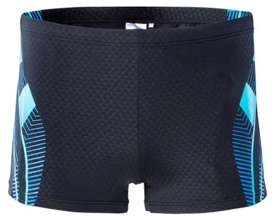 Image de Aquawave - Short de bain "Carbo" pour hommes, modèle IG785 (Taille L), couleur noir/bleu foncé