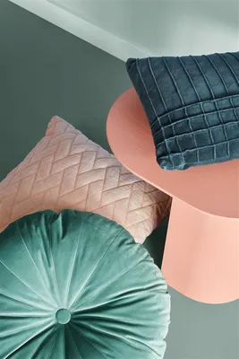 Produktbild von KAAT Amsterdam Zierkissen Mandarin Farbe Grey Green Größe 40x40