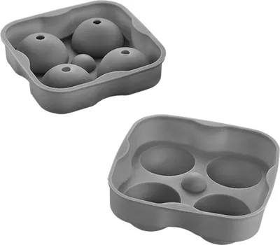 Obrázek produktu pro metaltex 253536001 metaltex forma na kostky ledu, silikonová, na 4 kostky, černá