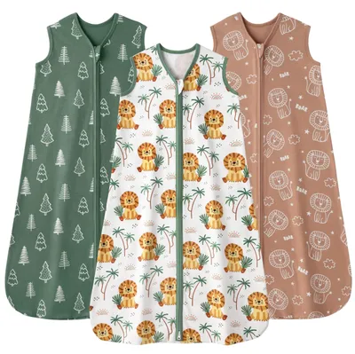 Immagine prodotto di Sacco nanna per bambini, 18-24 mesi - Set di 3 sacchi nanna in cotone