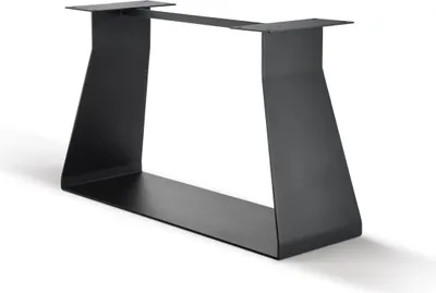 Produktbild von Tischgestell Wange 120x40x72 Flachstahl Lasergeschnitten Schwarz