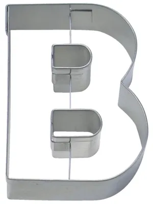 Produktbild von Städter Ausstecher Buchstabe B, Ausstechform, Plätzchenform, Keks, Plätzchen, Edelstahl, 6.5 cm, 112711