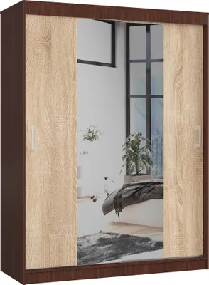 Immagine prodotto di Akord Armadio Scorrevole Wenge/Rovere Sonoma 150X60X200 Cm