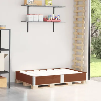 Produktbild von vidaXL Paletten-Aufsatzrahmen Braun 150x100 cm Massivholz Kiefer
