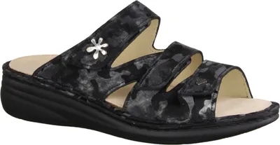 Produktbild von Finn Comfort Grenada supersofte Pantolette, Damen, Leder, Nero, lose Einlagen - Damenschuhe Pantolette /  Zehentrenner, Schwarz, leder (diva)