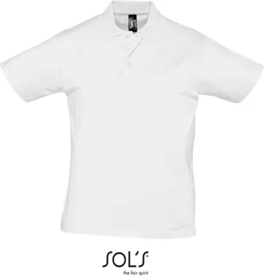 Produktbild von SOLs 11377 | Herren Poloshirt Prescott - Farbe: White - Größe: M