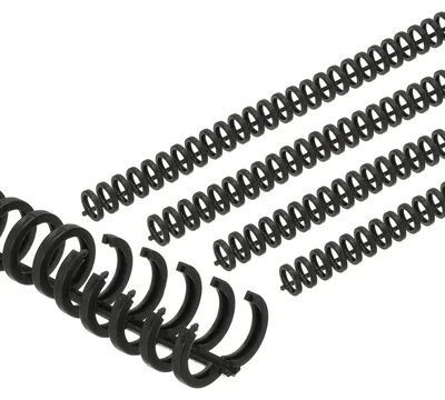 Immagine prodotto di Solidchoice - 25 spirali a spirale in plastica, diametro 12 mm, colore nero