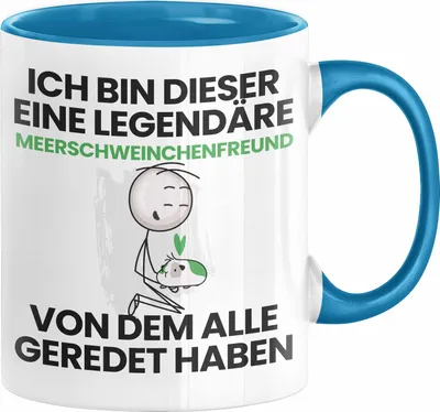Produktbild von Meerschweinchenfreund Geschenk Tasse Lustige Geschenkidee Geburtstag für Meerschweinchenfreund Ich Bin Dieser Legendäre Meerschweinchenfreund Von Dem Alle Geredet Haben Kaffee-Becher (Blau)