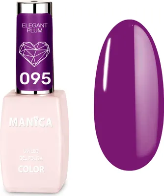 Image de Vernis à ongles hybride LED/UV Manica 10 ml – Rouge prune élégant – 095