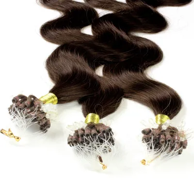 Zdjęcie produktu dla Przedłużanie włosów prawdziwych Microring #6/3 ciemny blond złoty 0,5 g