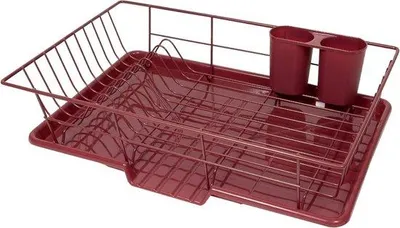 Image de Récipient pour l'eau de vaisselle avec porte-ustensiles - Rangement de cuisine avec station de lavage