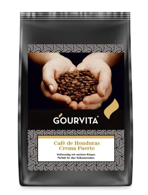 Produktbild von Kaffee CAFÈ DE HONDURAS Crema Fuerte von Gourvita, 500g Bohnen