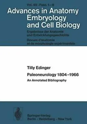 Produktbild von Paleoneurology 1804-1966