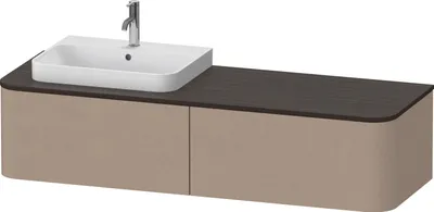 Produktbild von DURAVIT HP4944L75750010 WTU HappyD2+ wandh.,354x1600x550mm