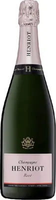 A bottle of Champagne Henriot Brut Rosé.